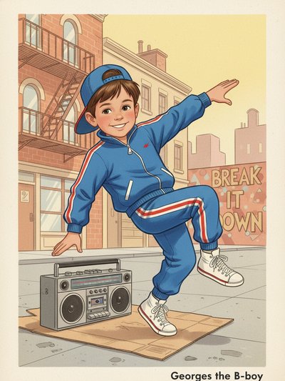 Georges' Breakdancing Adventure 💃 - Vintage Storybook