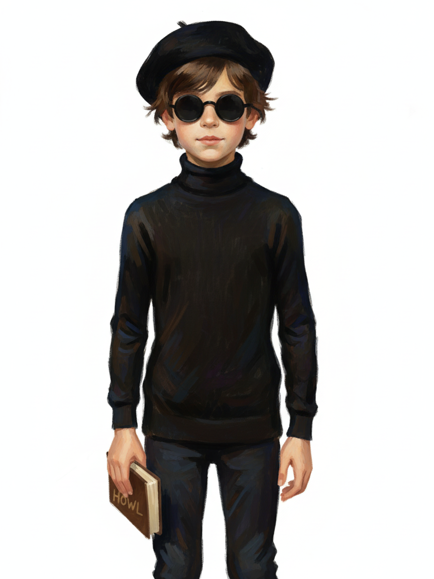 Georges the Beatnik Poet - Impressionist Painting