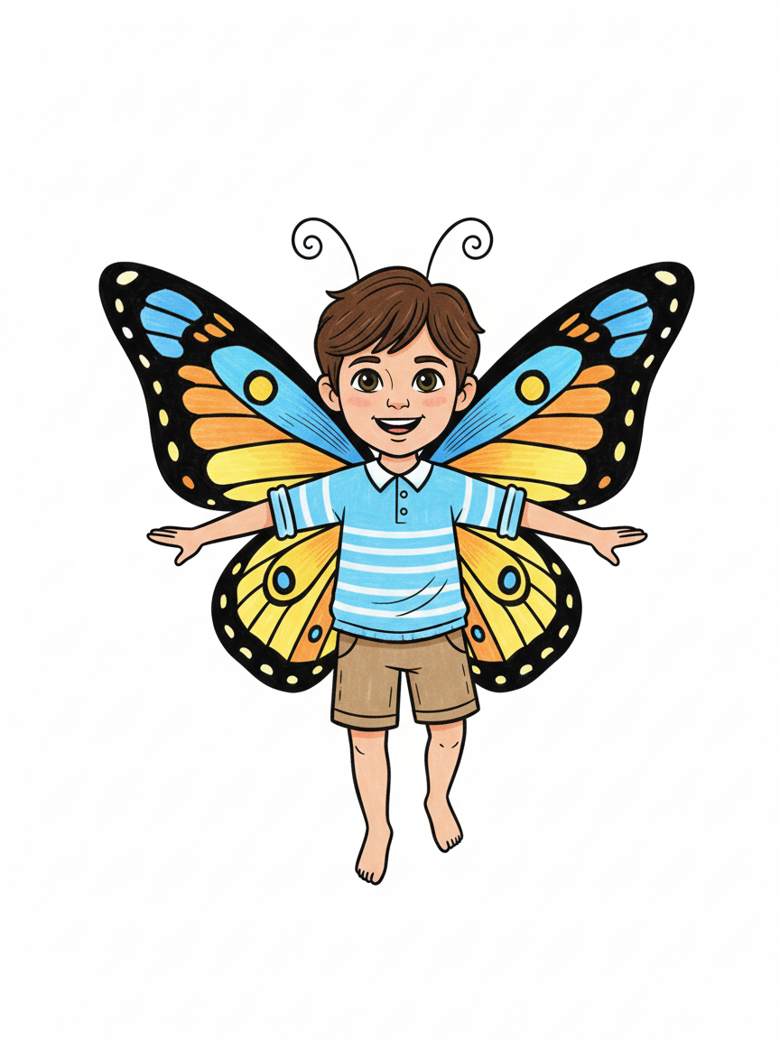 Georges the Flutterfly - Classic Coloring Book