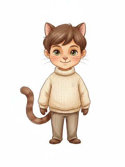 Georges' Whiskered Wonders - Gentle Pencil