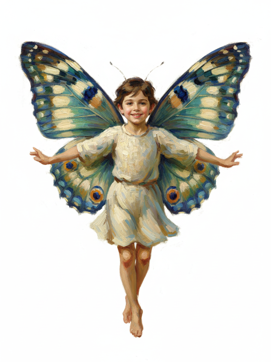 Georges the Flutterfly - Impressionist Painting