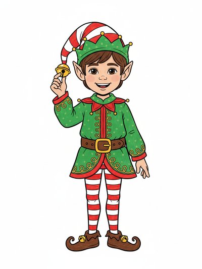 My Boy Georges' Elf Adventure 🎄 - Classic Coloring Book