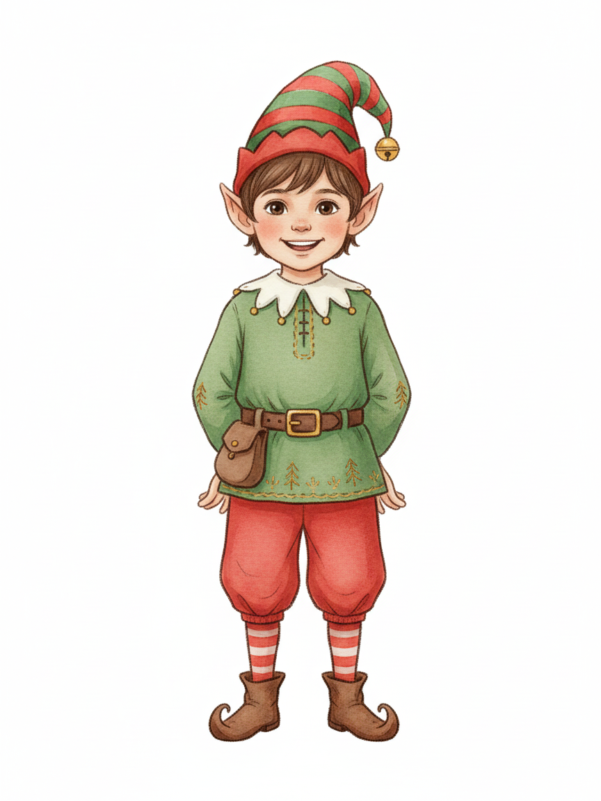 Georges the Festive Elf - Gentle Pencil