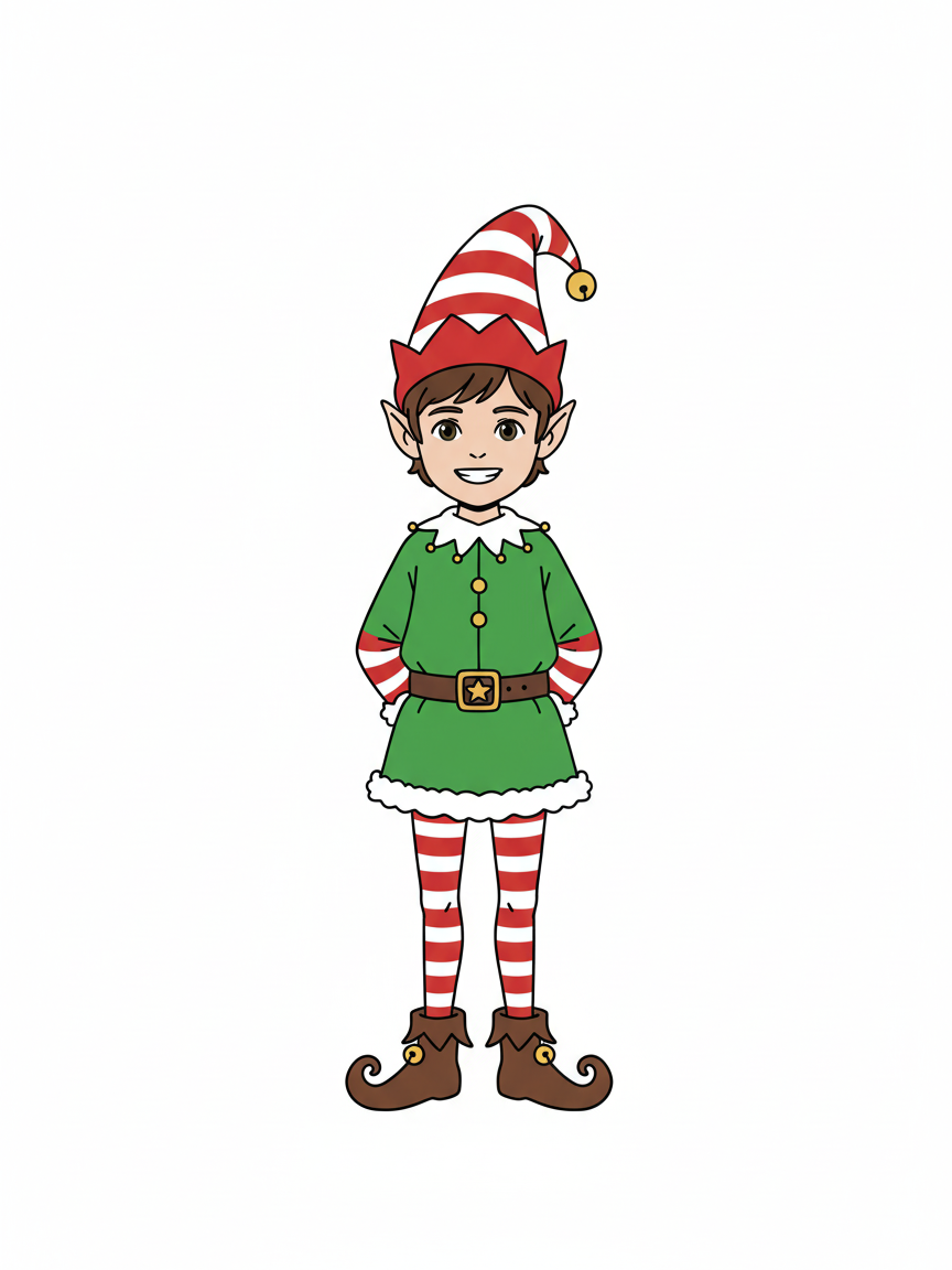 Georges the Festive Elf - Minimalist