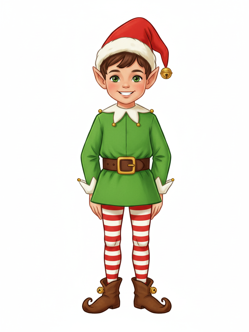 Georges the Festive Elf - Vintage Storybook