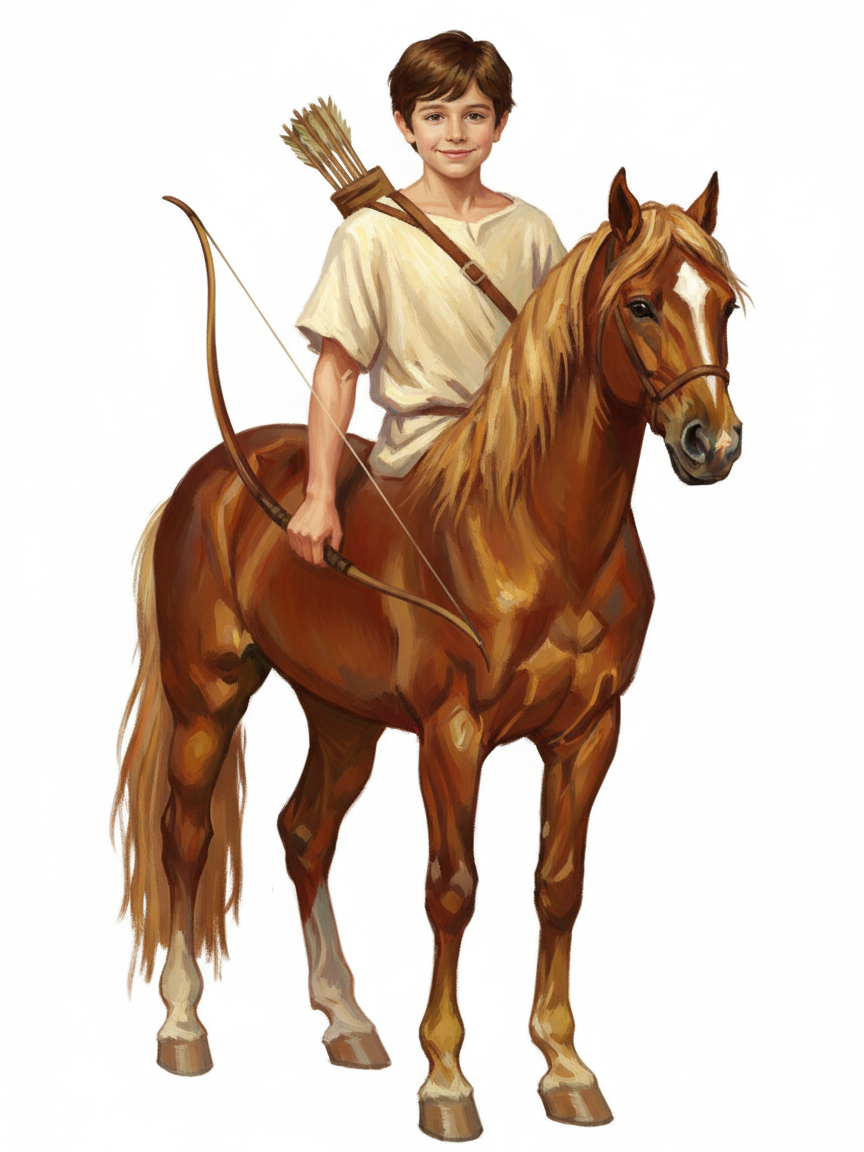 Georges the Brave Centaur - Impressionist Painting
