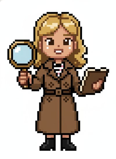 Mary's Detective Adventures 🕵️‍♀️ - Pixel Art