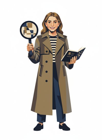 Mary's Detective Adventures 🕵️‍♀️ - Cubist Painting