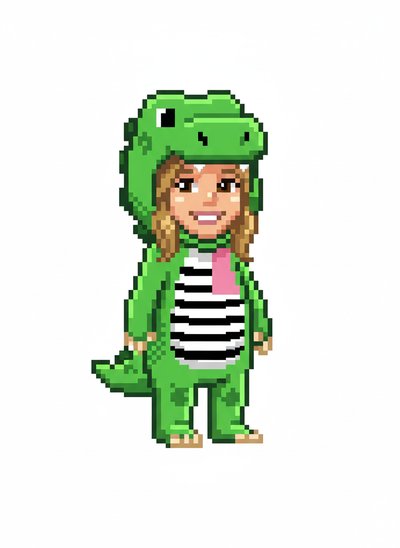 Mary's Dino Adventure 🦖 - Pixel Art