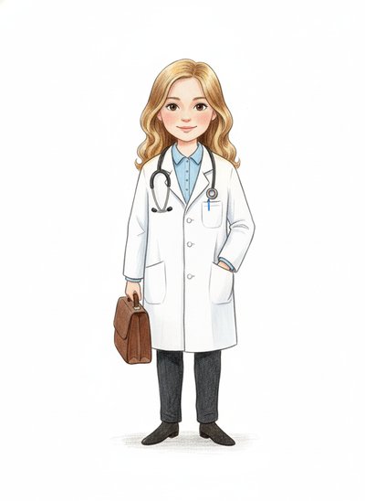 Doctor Mary in Action 🩺 - Gentle Pencil