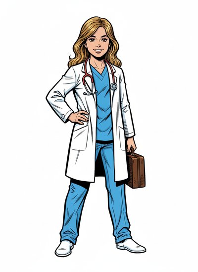 Doctor Mary in Action 🩺 - Comic Book