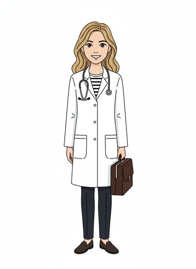 Doctor Mary in Action 🩺 - Minimalist