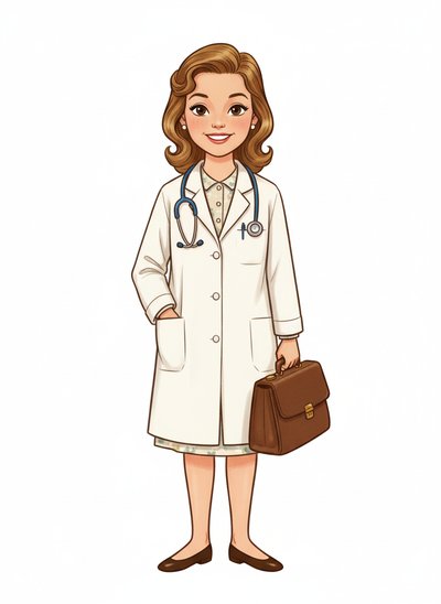 Doctor Mary in Action 🩺 - Vintage Storybook