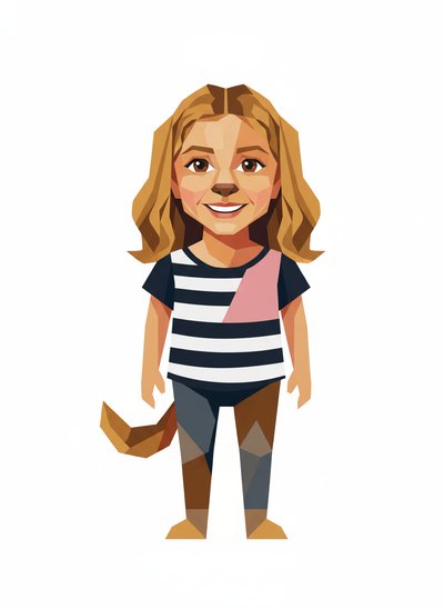 Mary's Doggy Daydreams 🐶 - Cubist Painting