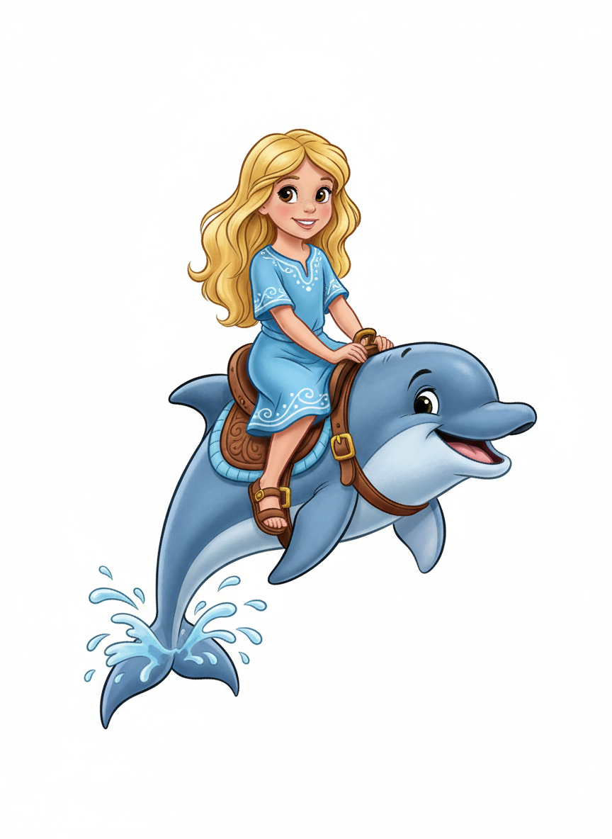 Mary the Dolphin Rider - Golden Age Animation