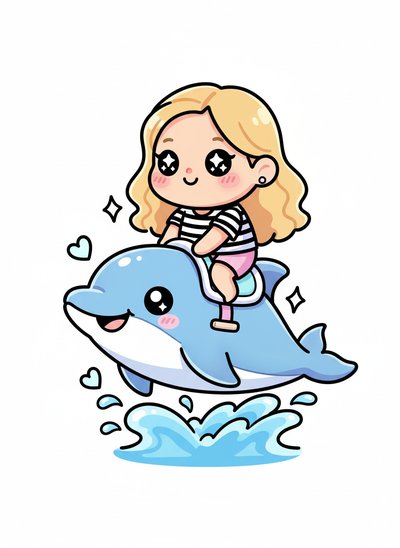 Mary's Dolphin Adventure 🐬 - Kawaii Cute