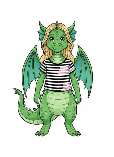 Mary's Dragon Adventure 🐉 - Classic Coloring Book