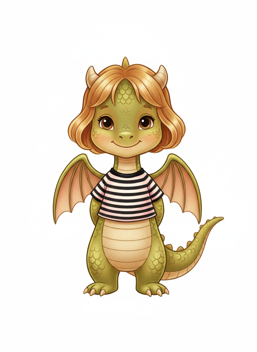 Mary the Dragon - Vintage Storybook