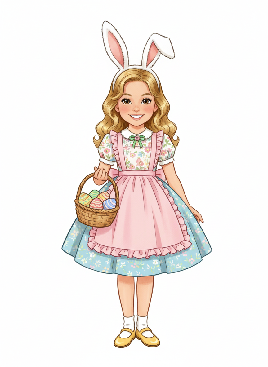 Mary the Easter Bunny - Vintage Storybook