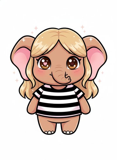 Mary's Elephant Adventure 🐘 - Kawaii Cute