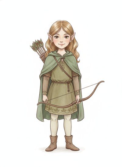 Mary's Elf Adventure 🌿 - Gentle Pencil