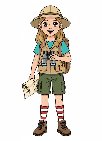 Mary's Adventure Awaits 🌍 - Classic Coloring Book