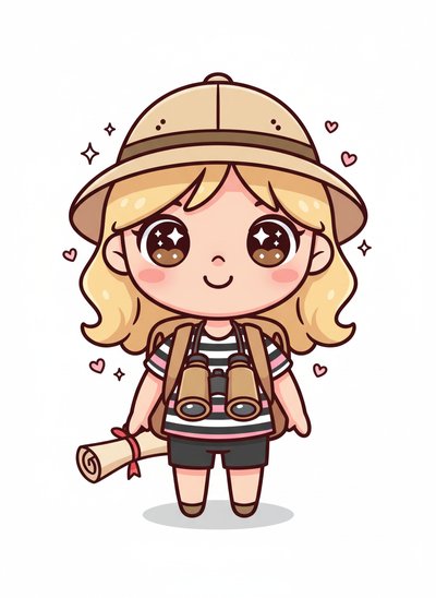 Mary's Adventure Awaits 🌍 - Kawaii Cute