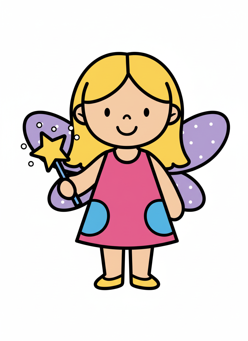Mary the Sparkling Fairy - Preschool Simple