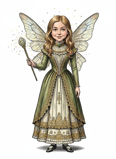 Mary's Fairy Adventure ✨ - Victorian Illustration
