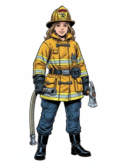 Mary's Firefighting Adventures 🚒 - Comic Book