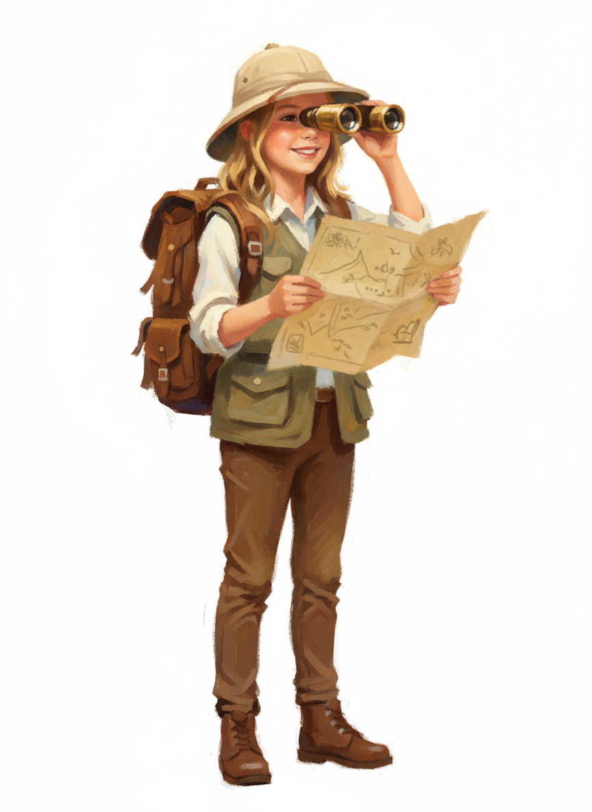 Mary the Explorer - Impressionist Painting