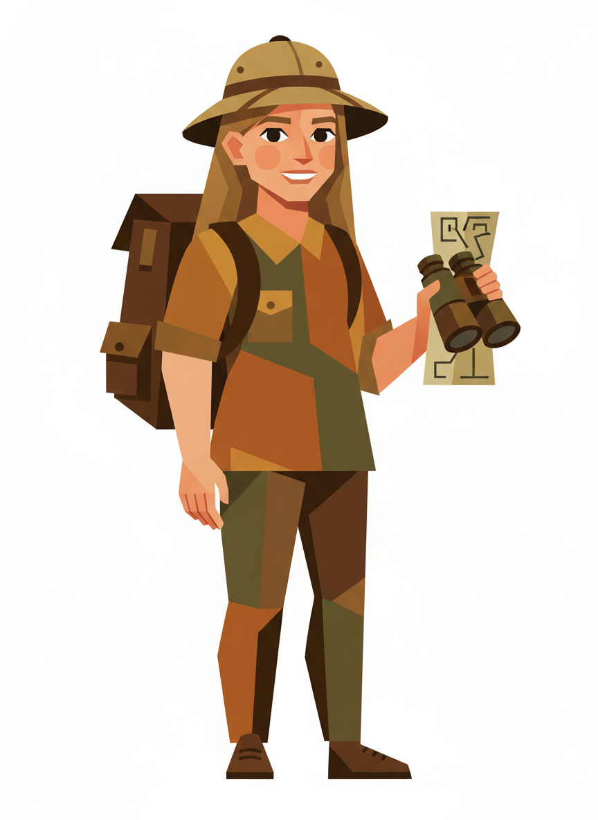 Mary the Explorer - Cubist Painting