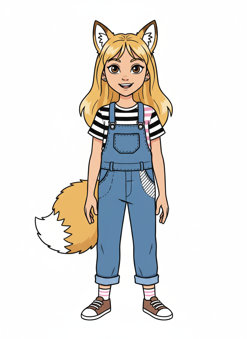 Foxy Mary - Classic Coloring Book