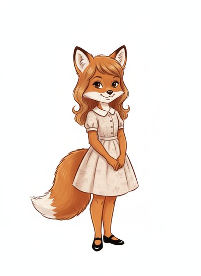 Mary's Foxy Transformation 🦊 - Vintage Storybook