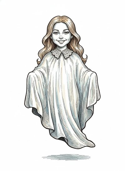 Mary's Ghostly Adventures 🌟 - Victorian Illustration