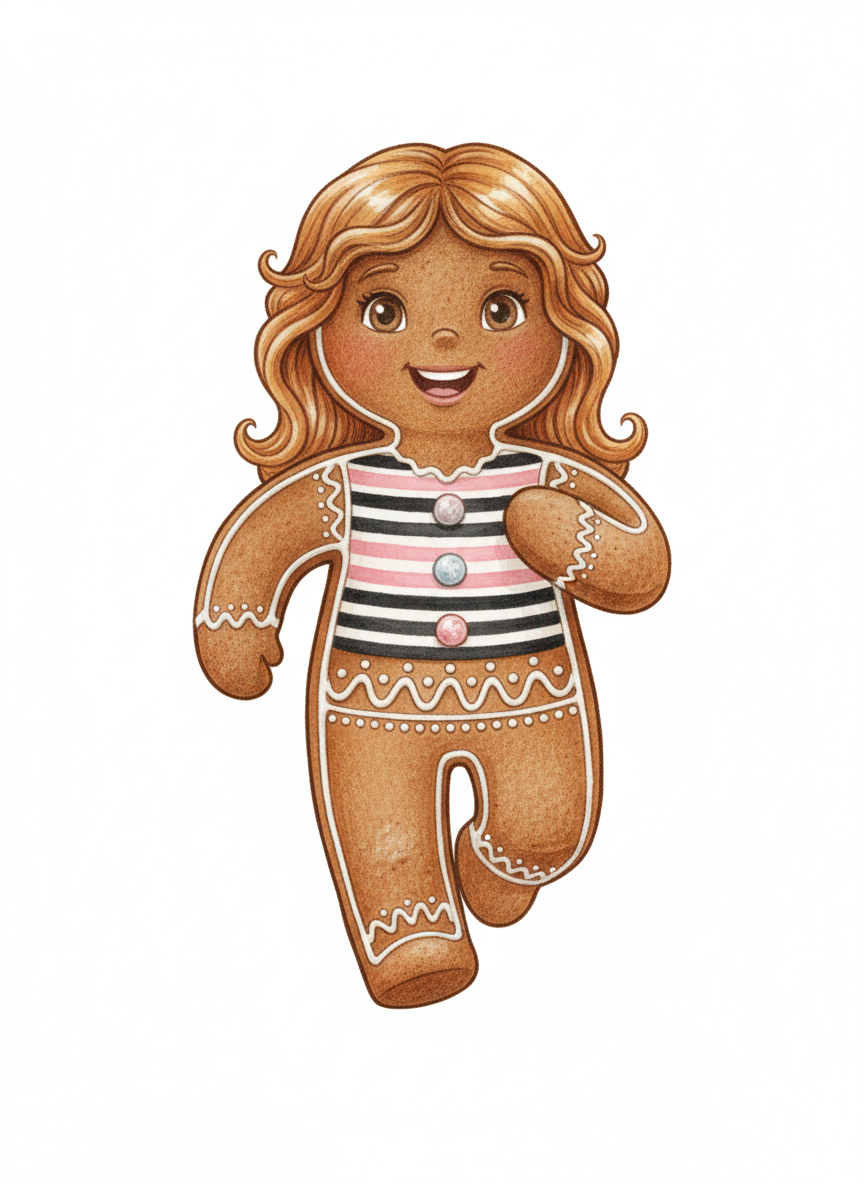 Gingerbread Mary - Gentle Pencil