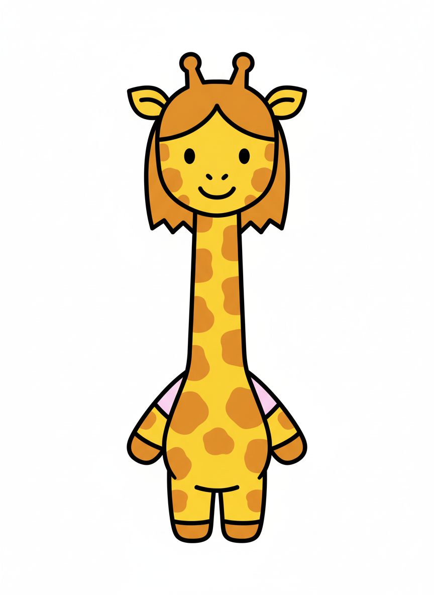 Mary the Giraffe - Preschool Simple