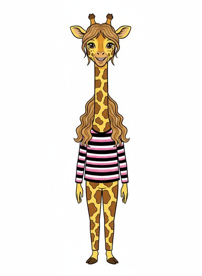 Mary's Giraffe Adventure - Classic Coloring Book