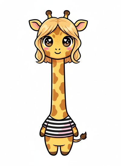 Mary's Giraffe Adventure - Kawaii Cute