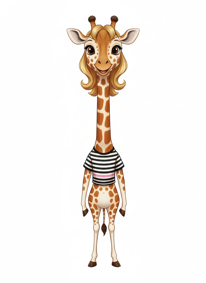 Mary the Giraffe - Vintage Storybook