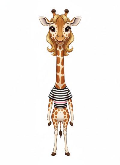 Mary's Giraffe Adventure - Vintage Storybook