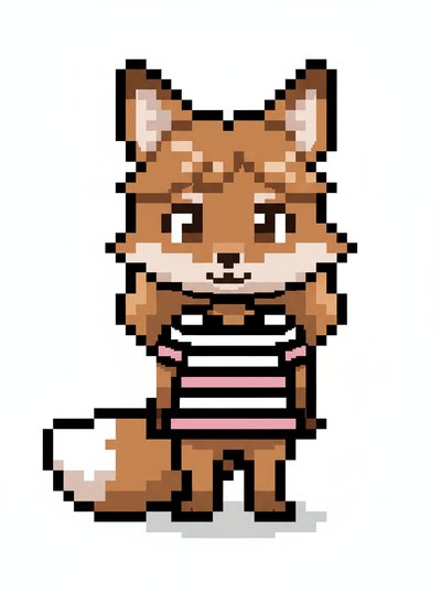Mary's Foxy Transformation 🦊 - Pixel Art