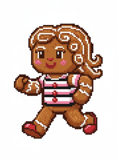Mary's Gingerbread Adventure 🍪 - Pixel Art