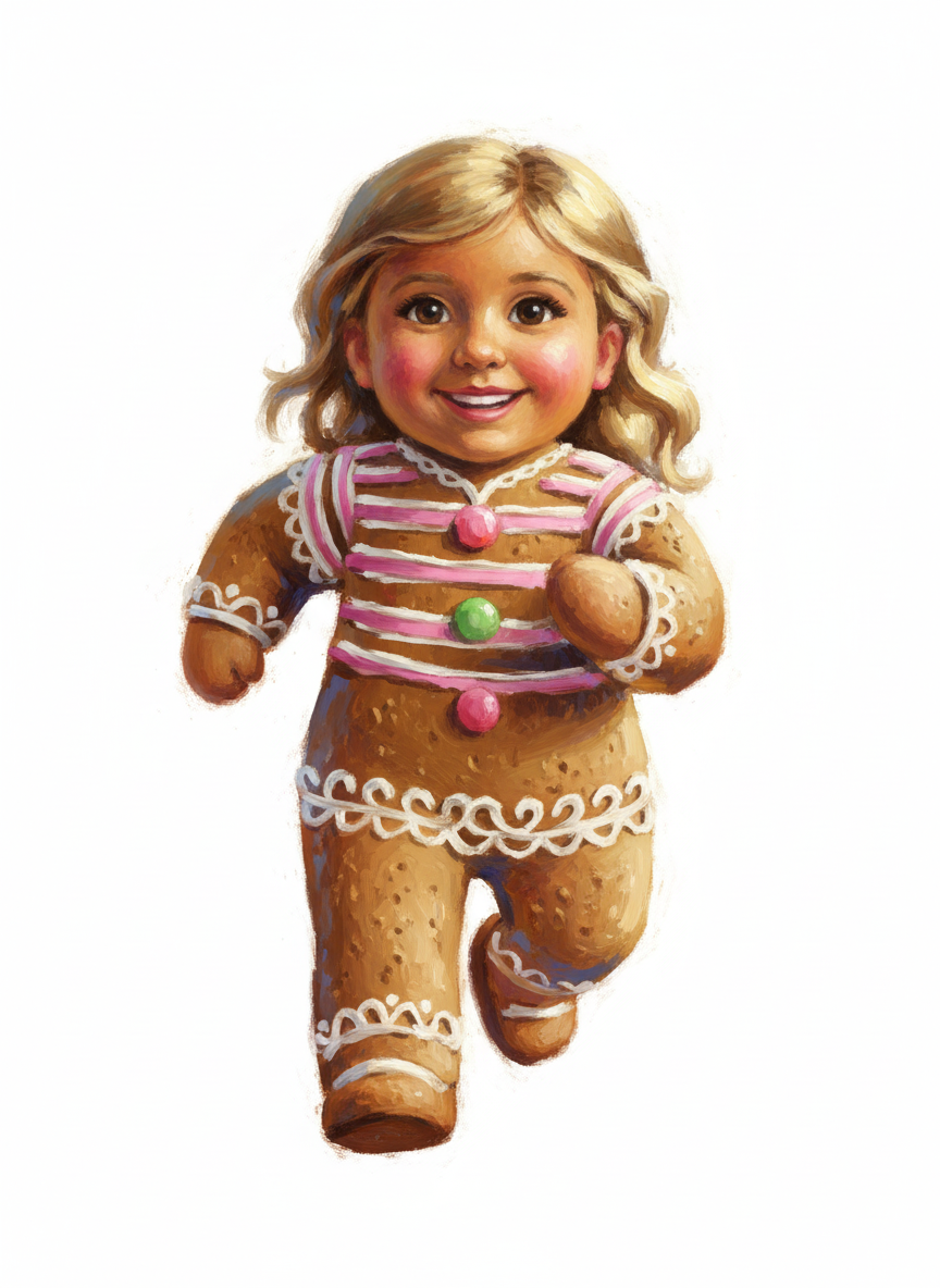 Gingerbread Mary - Impressionist Painting