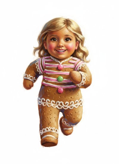 Mary's Gingerbread Adventure 🍪 - Impressionist Painting