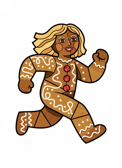 Mary's Gingerbread Adventure 🍪 - Cubist Painting