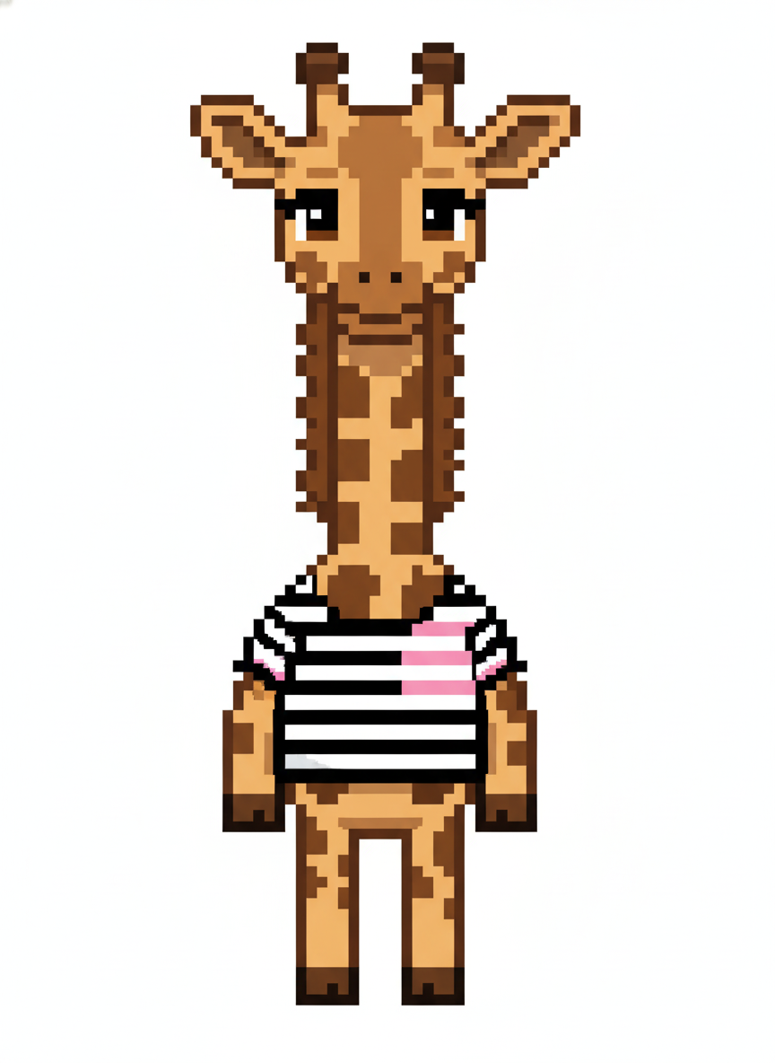 Mary the Giraffe - Pixel Art