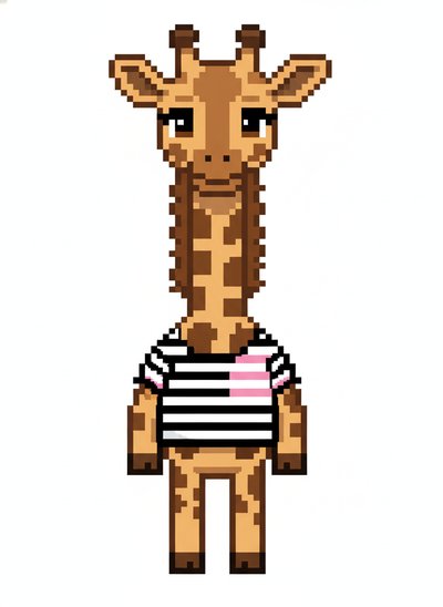 Mary's Giraffe Adventure - Pixel Art