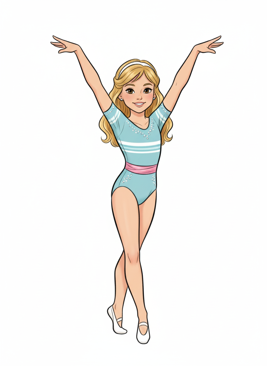Mary the Gymnast - Vintage Storybook
