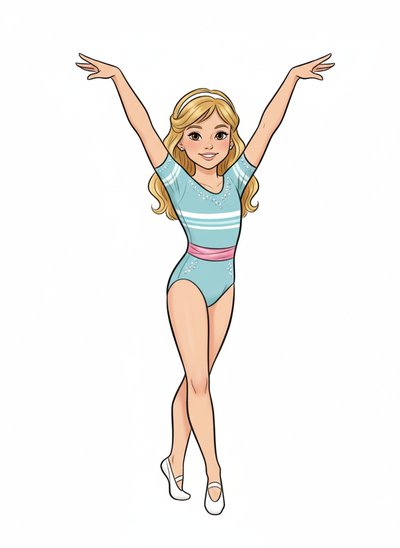 Gymnast Mary Magic ✨ - Vintage Storybook